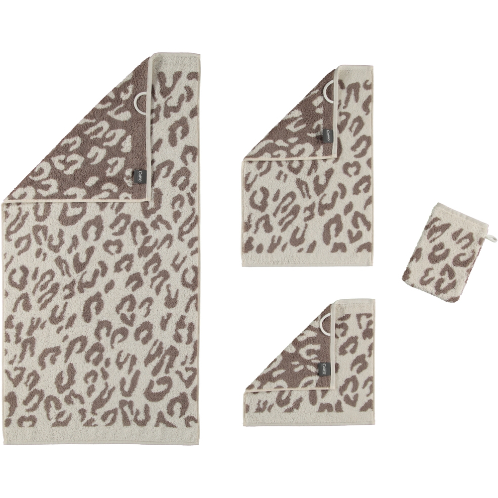 Полотенце 50x100 Cawo Instinct Leopard 563 бежевое