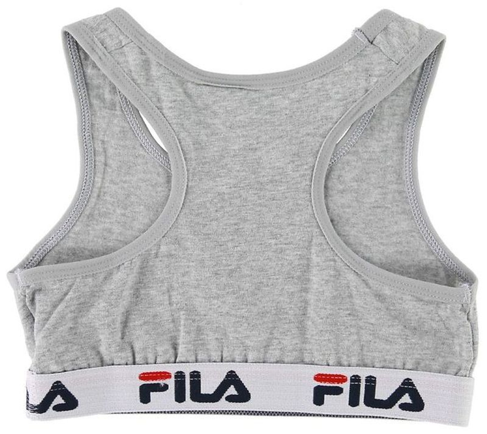 Топ для девочки теннисный Fila Girl Bra 1P - серый