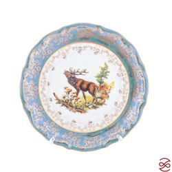 Набор тарелок Repast Охота зеленая Мария-тереза 19 см (6 шт)