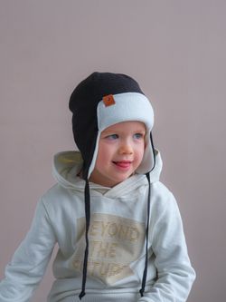 Шапка весенняя/осенняя вязаная (Черный) ТОКИ