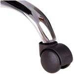 Кресло руководителя Helmi HL-E16 "Content", ткань/сетка/экокожа черная/оранжевая, хром