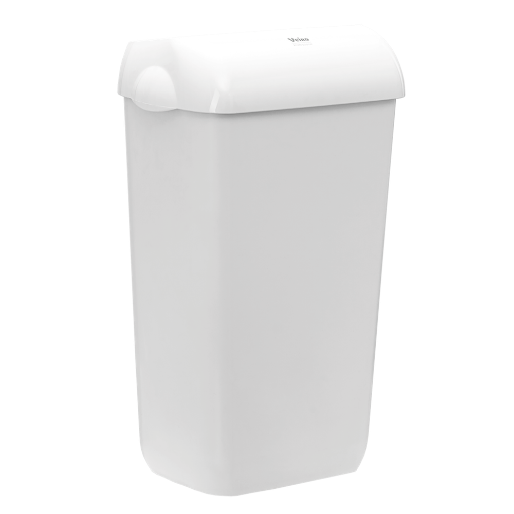 Мусорное ведро пластиковое Veiro Professional Mid Bin белое 23 литра
