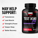 Force Factor, Test X180® PM, 120 таблеток