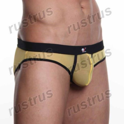 Мужские трусы брифы желтые WANGJIANG WG00119