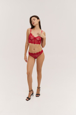 Корсетный бюстгальтер Geroi красный