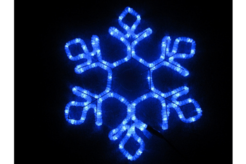 LED-XM(FR)-2D-CK012-B-24'' Снежинка синяя 60.5х52см