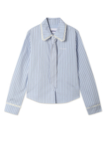 Женская Рубашка Stripe Lace Tie