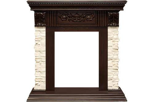 Портал Dimplex Luxemburg (каменный) - Сланец/Темный дуб