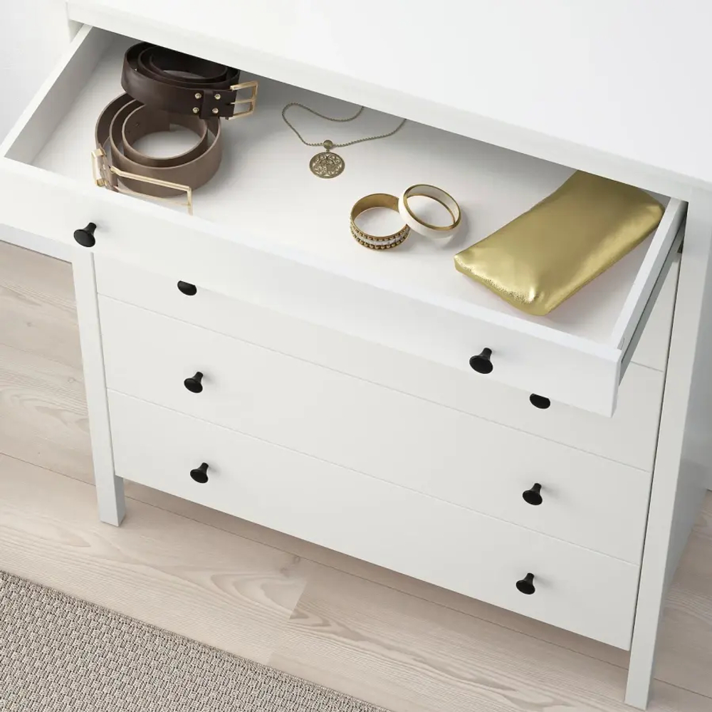 Комод с 5 ящиками - IKEA KOPPANG/КОППАНГ ИКЕА, 44х90х114 см, белый