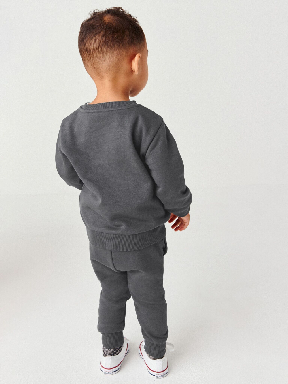 Лонгслив и джоггеры в комплекте для мальчика Next N35-042, Темно-серый