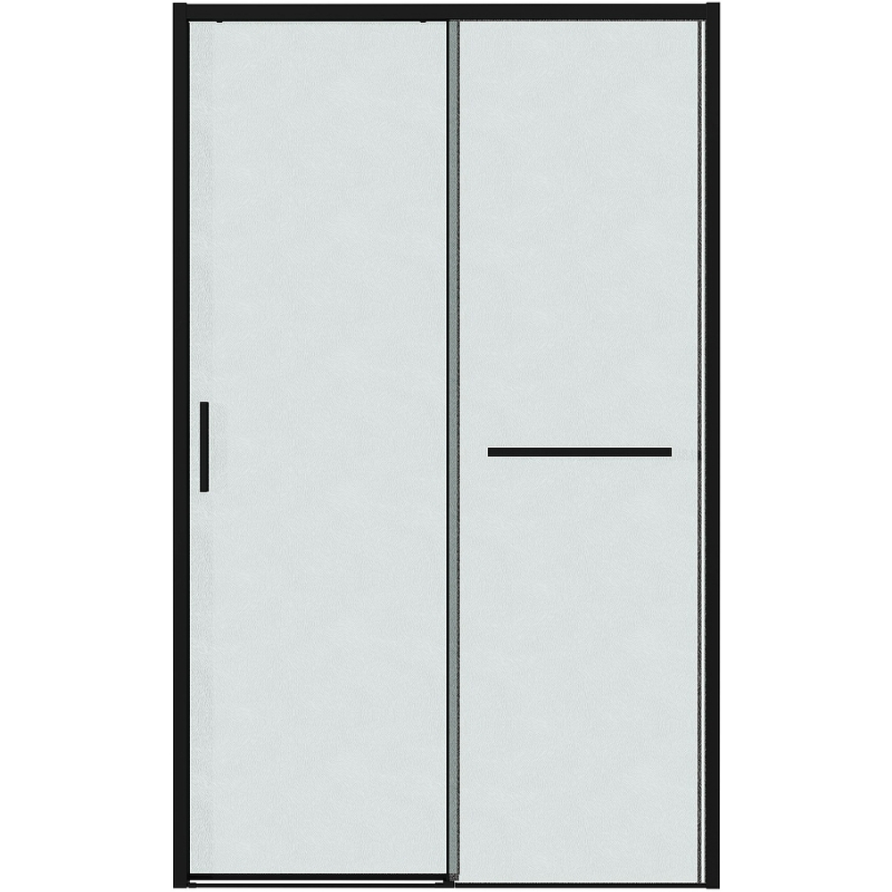 Душевая дверь Grossman Style 120 100.K33.05.120.21.02 профиль Черный матовый стекло шиншилла