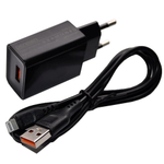 Сетевой адаптер питания DENMEN DC01L 1USB + кабель Lightning (черный)