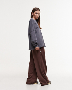 Baggy Trousers LOGO French Roast