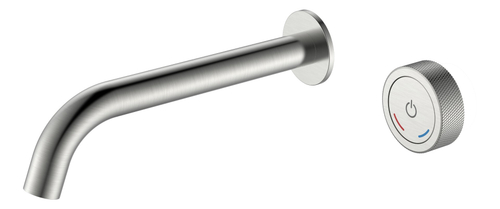 Boheme Смеситель автоматический для раковины из стены на 2 отв. TECH Nikel Brush