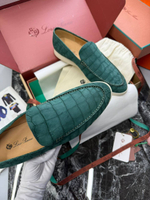 Лоферы Loro Piana кожи крокодила