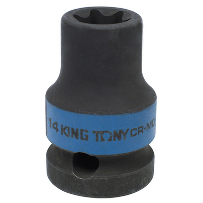 KING TONY (457514M) Головка торцевая ударная TORX Е-стандарт 1/2", E14