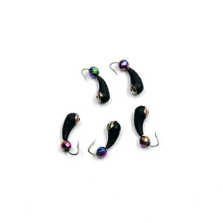 Мормышка вольф. безнасадочная "ЯМАН" Уралка с отв. с коронкой из никеля, d-4 мм, вес 1,0 г, кристалл хамелеон