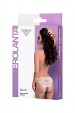 Эротические трусики со вставкой стрейч-сетки на поясе Dora (Размер: 50-52) (Цвет: черный)