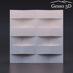 Гипсовая 3D панель Ступенчатый