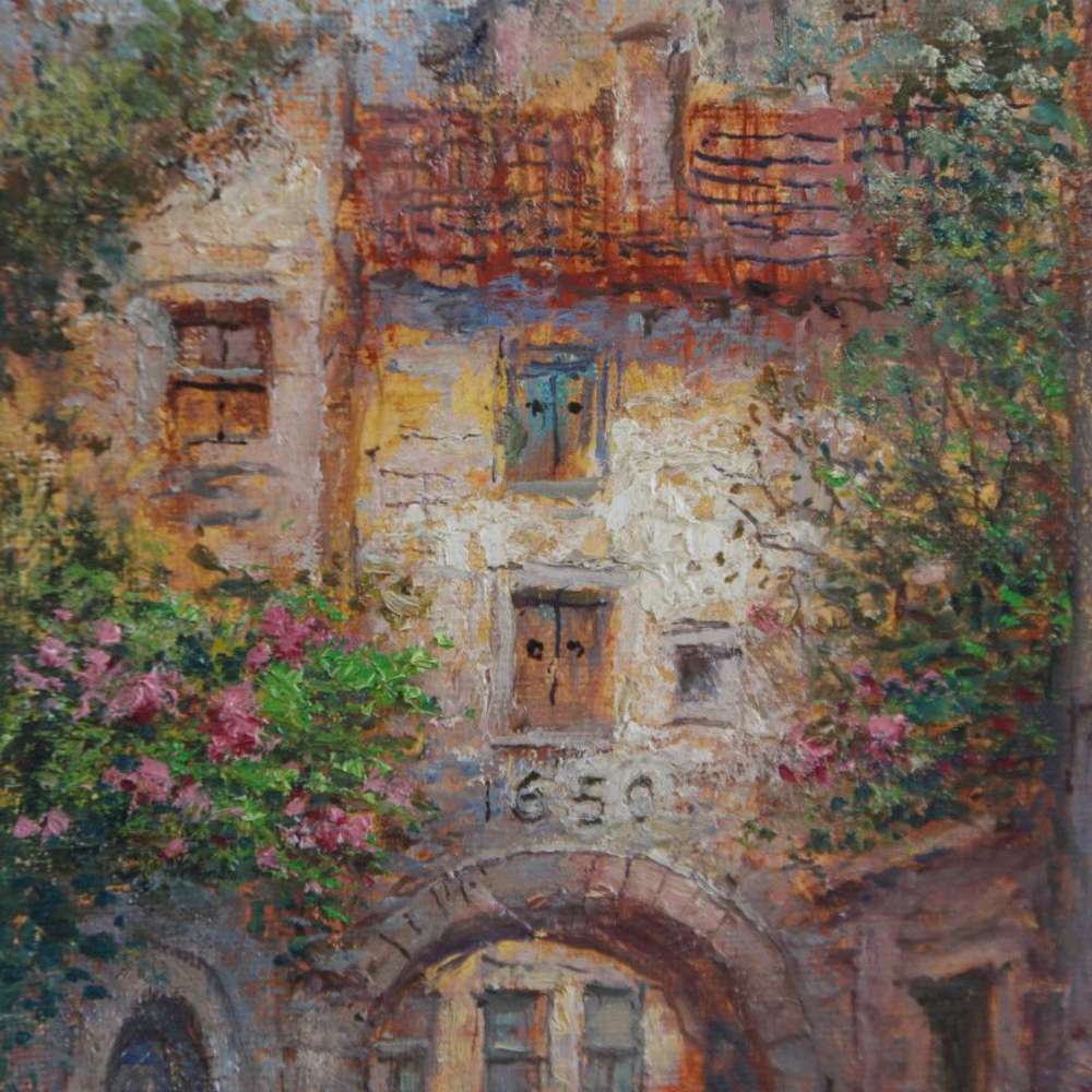 Винтажная картина «Городской Пейзаж»