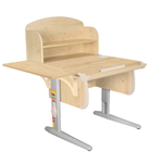 Растущая парта Дэми СУТ 24 с задней закрытой полкой СУТ.34.360 и боковой полкой СУТ.24.230 (1020×880 мм)