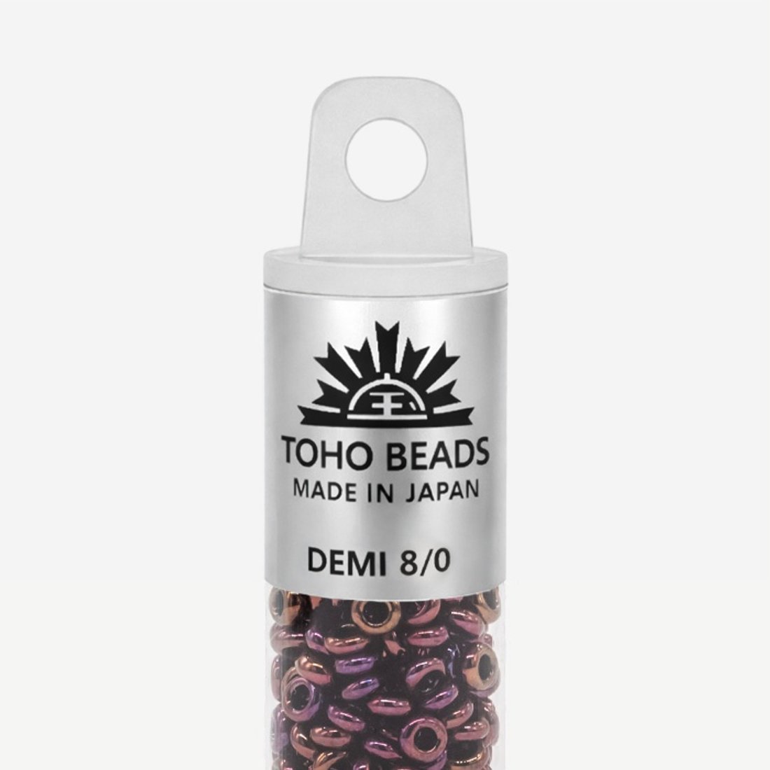 Японский бисер TOHO Demi 8/0 (№502), металлизированный, непрозрачный глянцевый