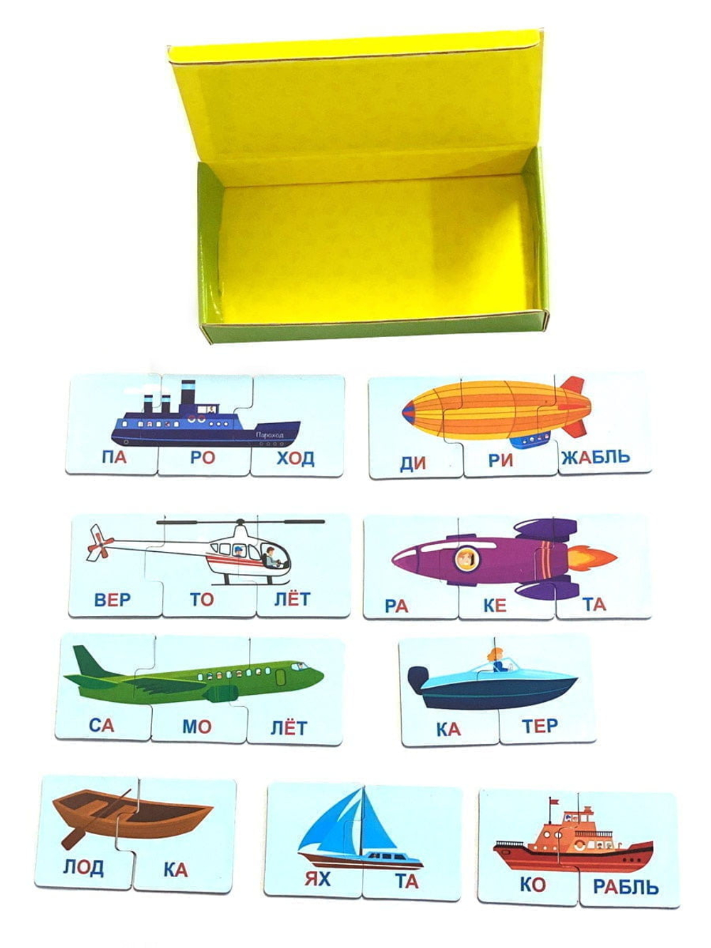 Транспорт, магнитные пазлы