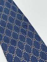 Галстук синий Gucci
