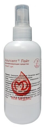 Альтсепт Лайт дезинфицирующее средство 200 мл. спрей