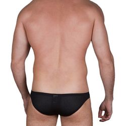 Мужские трусы слипы черные Sesmik Active light