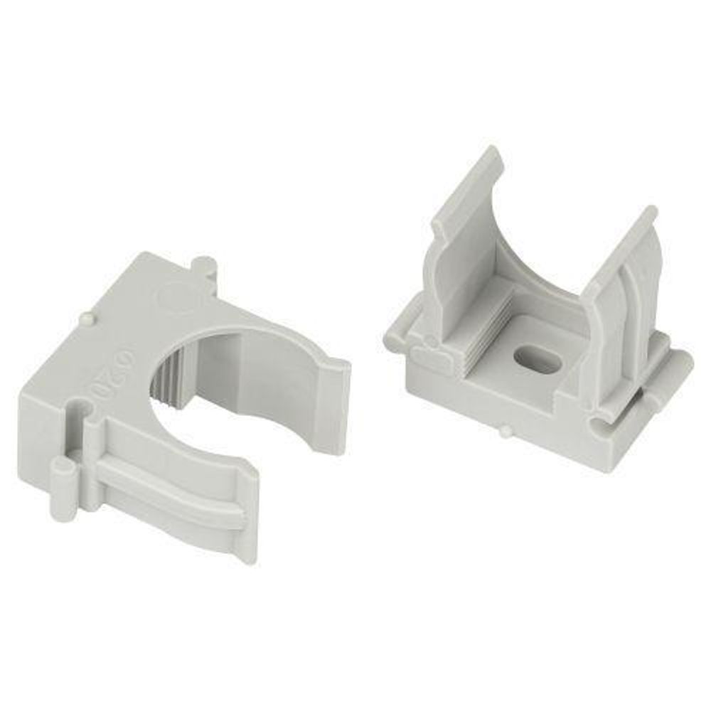 Держатель для труб (клипса) d20мм для прямого монтажа CLIP-20-G-MP сер. (уп.100шт) Эра Б0062104 Держатель для труб (клипса) d20мм для прямого монтажа CLIP-20-G-MP сер. (уп.100шт) Эра Б0062104