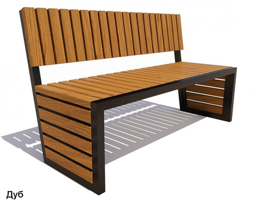 Скамейка парковая Аллея, Сосна