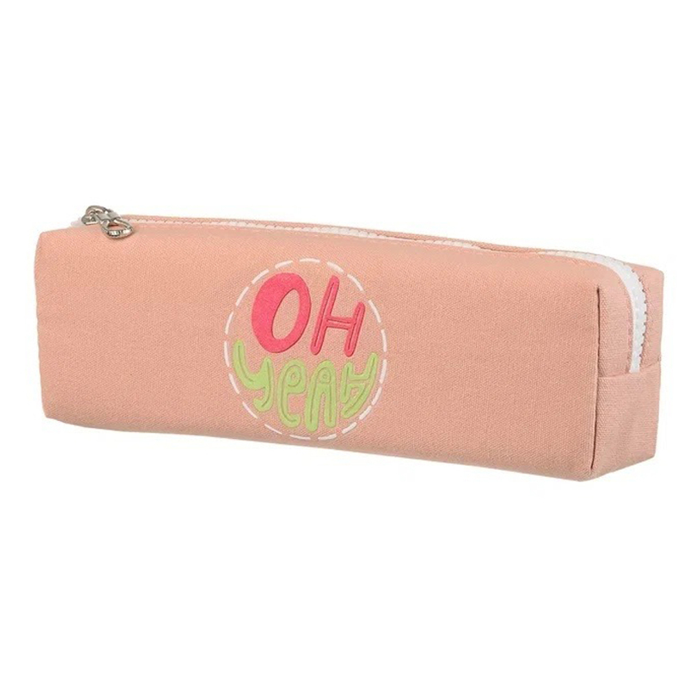 Пенал-косметичка BuYi Fang без наполнения, 21*6,5*5 см, серия "Надписи", ассорти