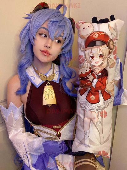 Мини дакимакура Кли из Геншин Импакт | Genshin Impact арт. M0802, 60х20 см