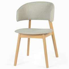 Стул Lolly, натуральный, светло-серая обивка