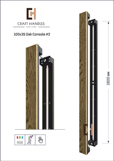 Арт. 100x35 Oak Veneer Premium, L-1600 мм - Console 2