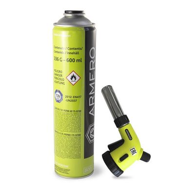 Газовый набор ARMERO горелка газовая + баллон 336гр A710/115