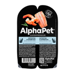 Пауч для кошек анчоусы и креветки 80г AlphaPet