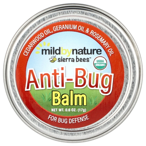 Mild By Nature, Sierra Bees™, бальзам от укусов насекомых, масло кедра, герани и розмарина, 17 г (0,6 унции)