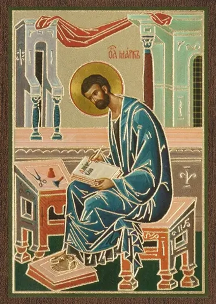 Икона "Апостол Марк" 6х9 на МДФ-6