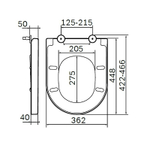 Сиденье для унитаза AM.PM Spirit V2.0 C707855WH Белое с Микролифтом
