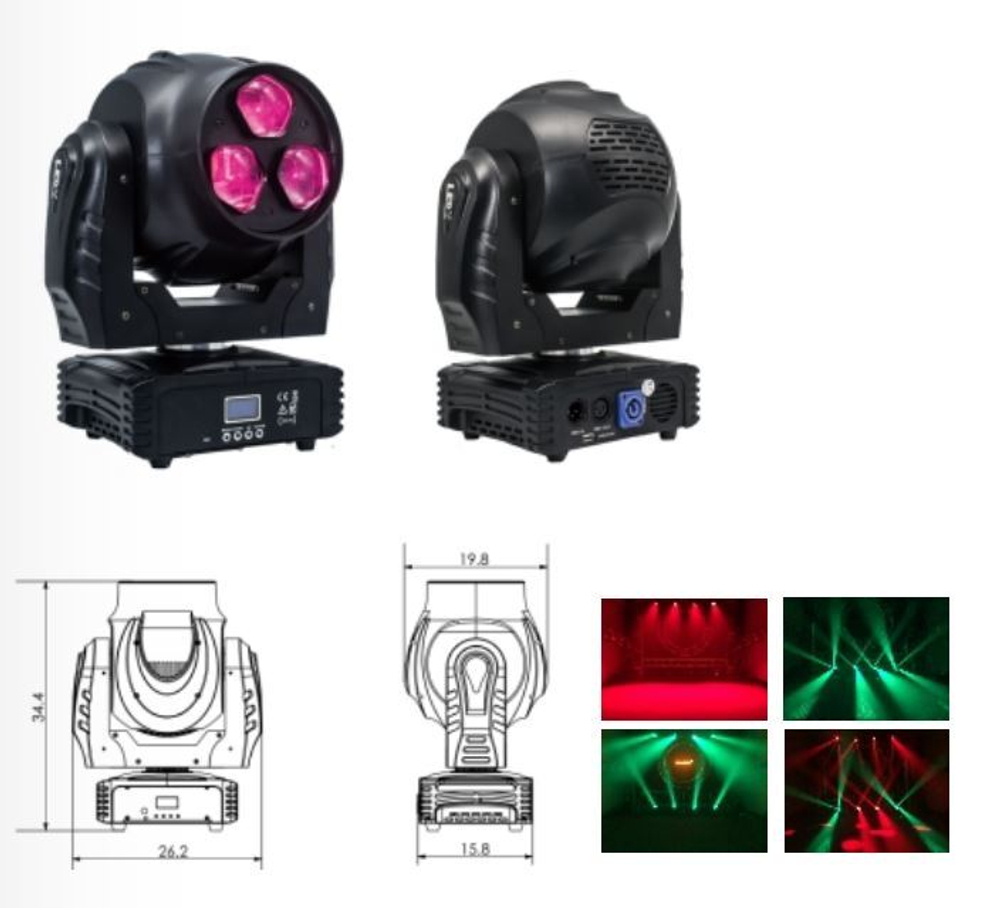 HX-BWZ340 3x40W LED Bee Eyes Wash Beam