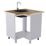 Берн Угловой рабочий стол-мойка 850*850 УМП