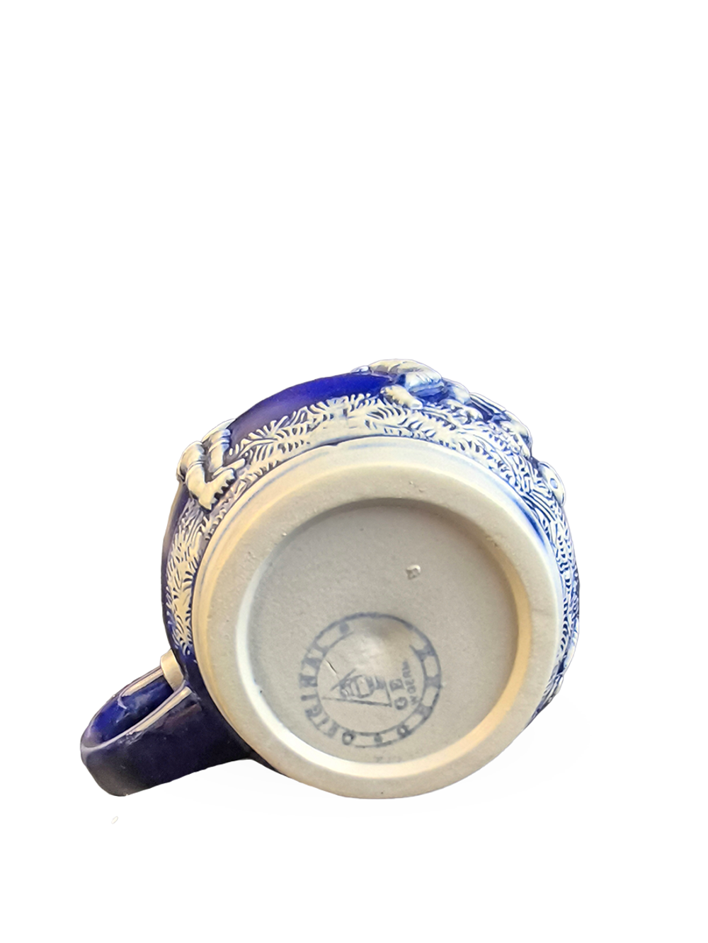 Кружка пивная " Футбол" (керамика с оловянной крышкой) Германия