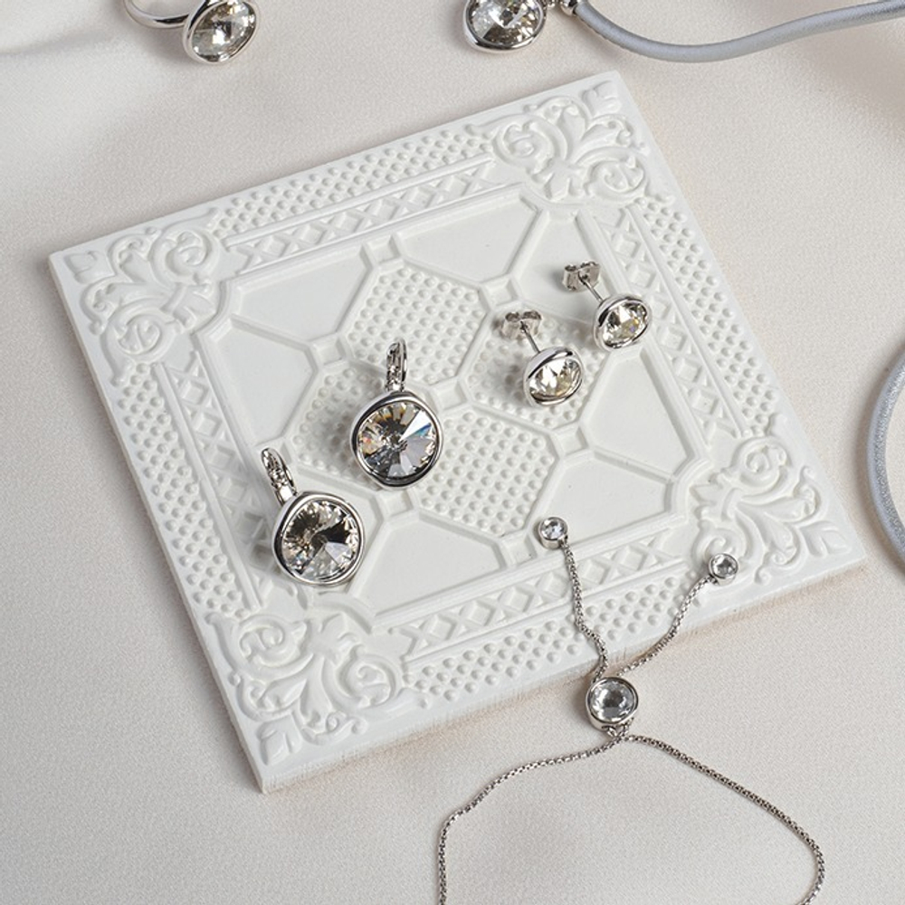 Серьги Fiore Luna Silver Shade A1902.2 BW/S
