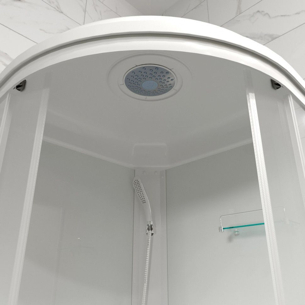 Душевая кабина DIONRIA (90х90) стекло вельвет, поддон средний