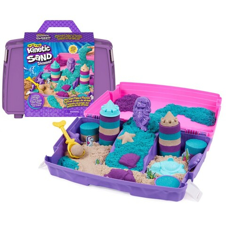 Кинетический песок - Дворец русалок Кинетический песок в чемоданчике 934 г + 8 аксессуаров 20138826 / артикул   71638 6065181 20138826  / GTIN 778988346235