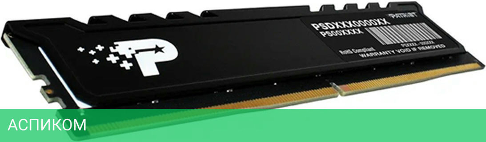 Оперативная память Patriot Signature Premium Line 16GB DDR5 PC5-44800 (PSP516G56002H1)