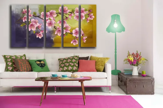 Модульная картина "Цветущее дерево"