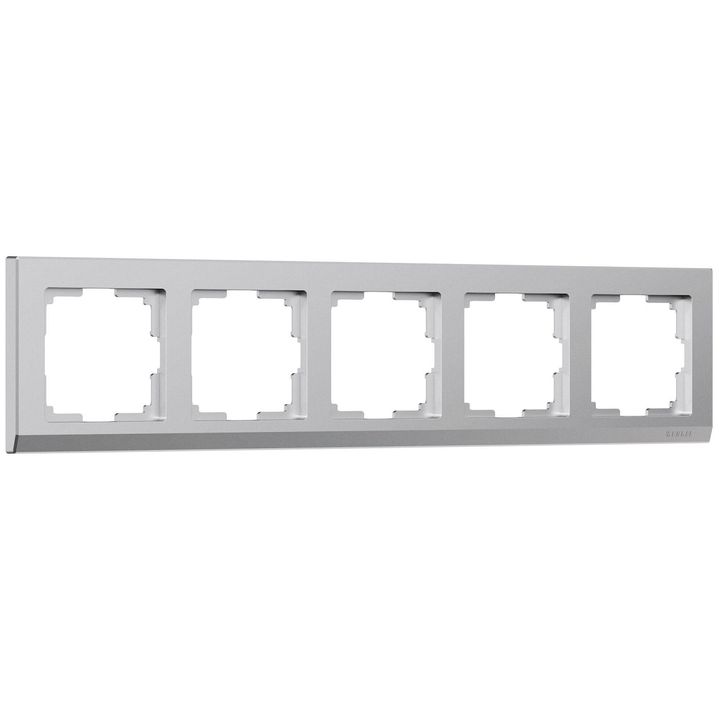 Рамка Werkel Stark на 5 постов серебро W0051865 4690389194979